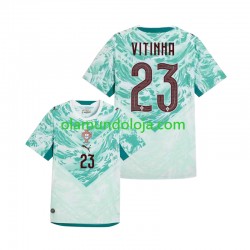 Camisola Portugal Vitinha 23 Homem Equipamento Segundo Copa do Mundo 2026 Manga Curta